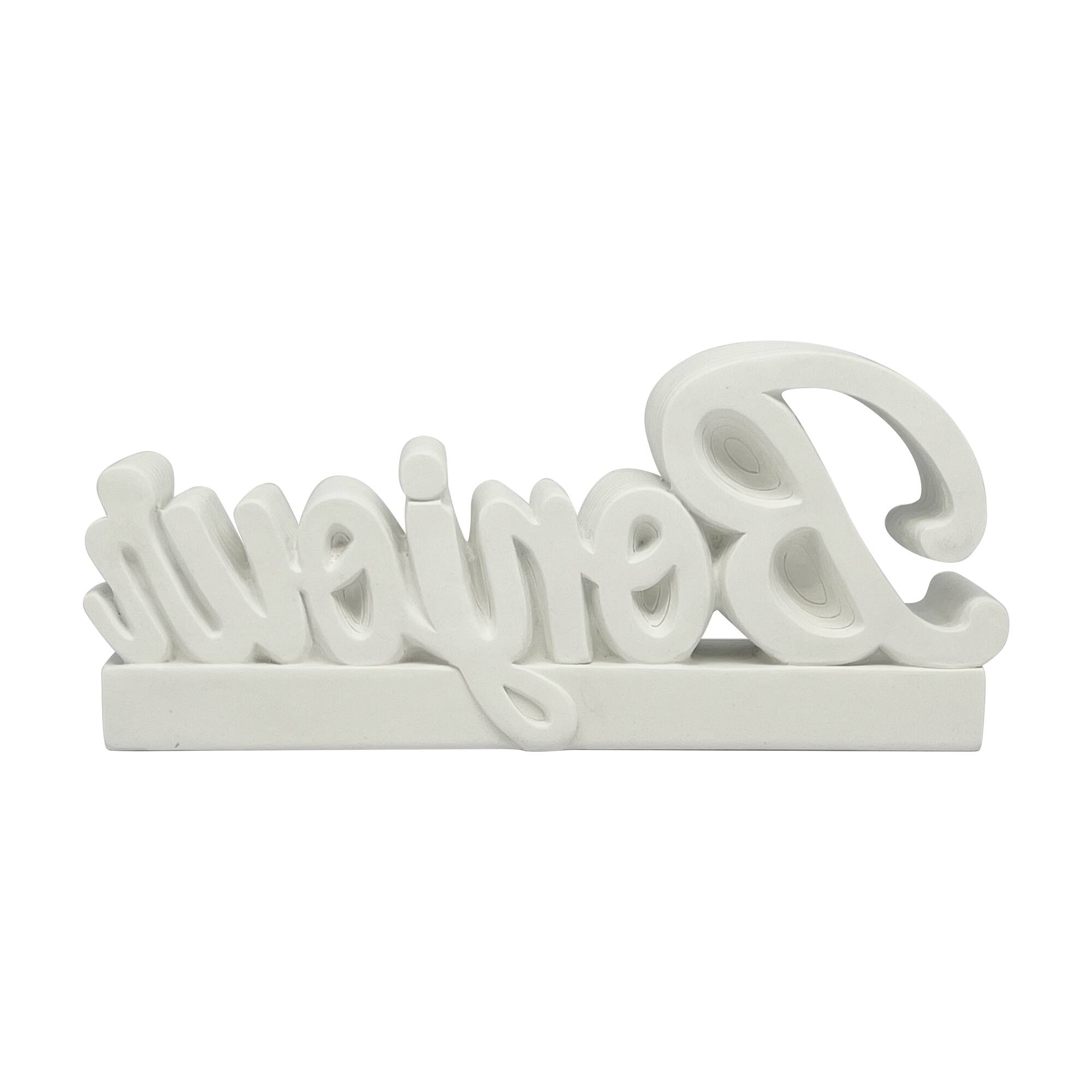 Jonathan Adler x Michaels 9" Script DIY Resin Bonjour Figurine